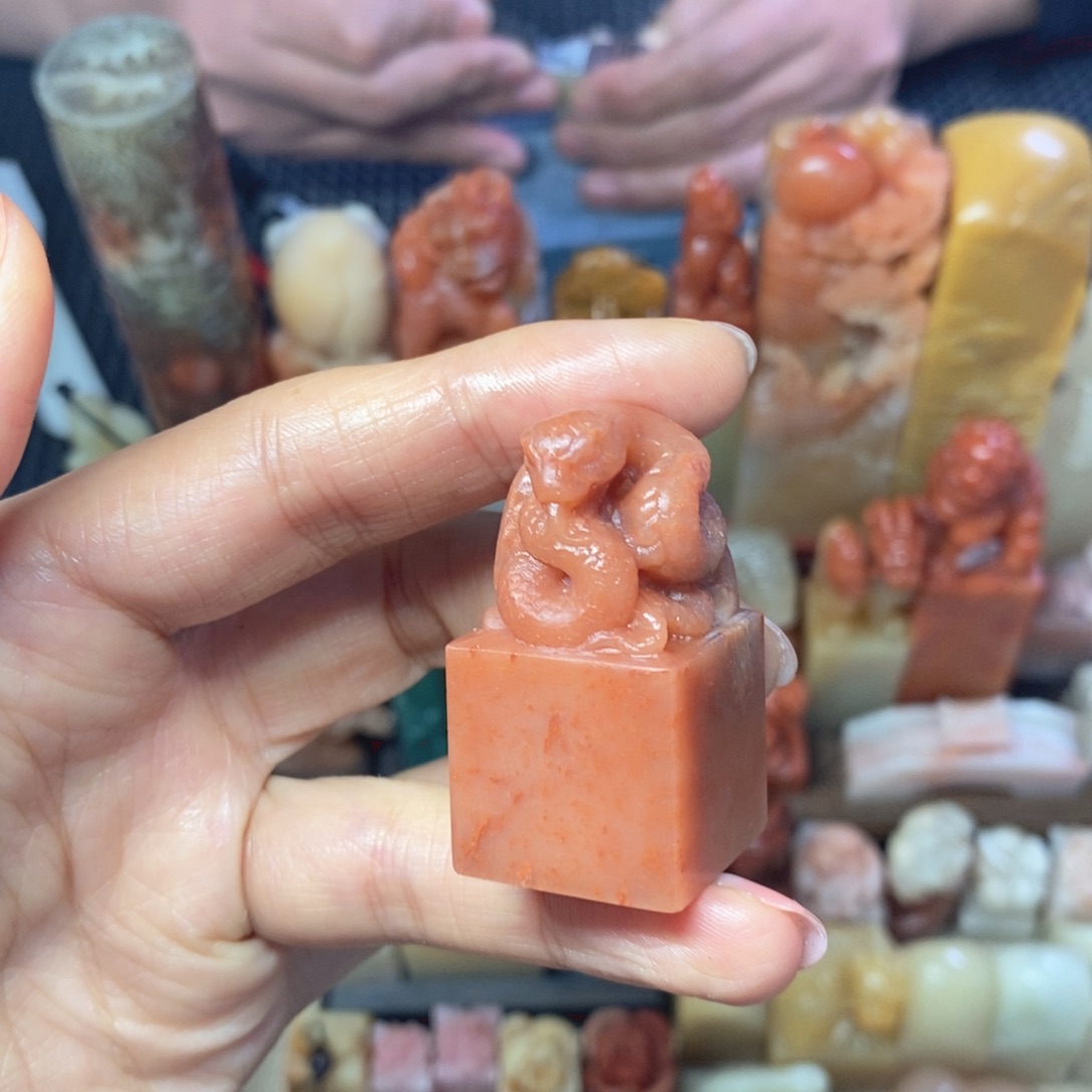 d***树印石寿山石生肖蛇