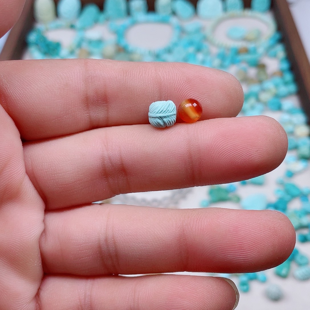 南红玛瑙未镶嵌颈饰432