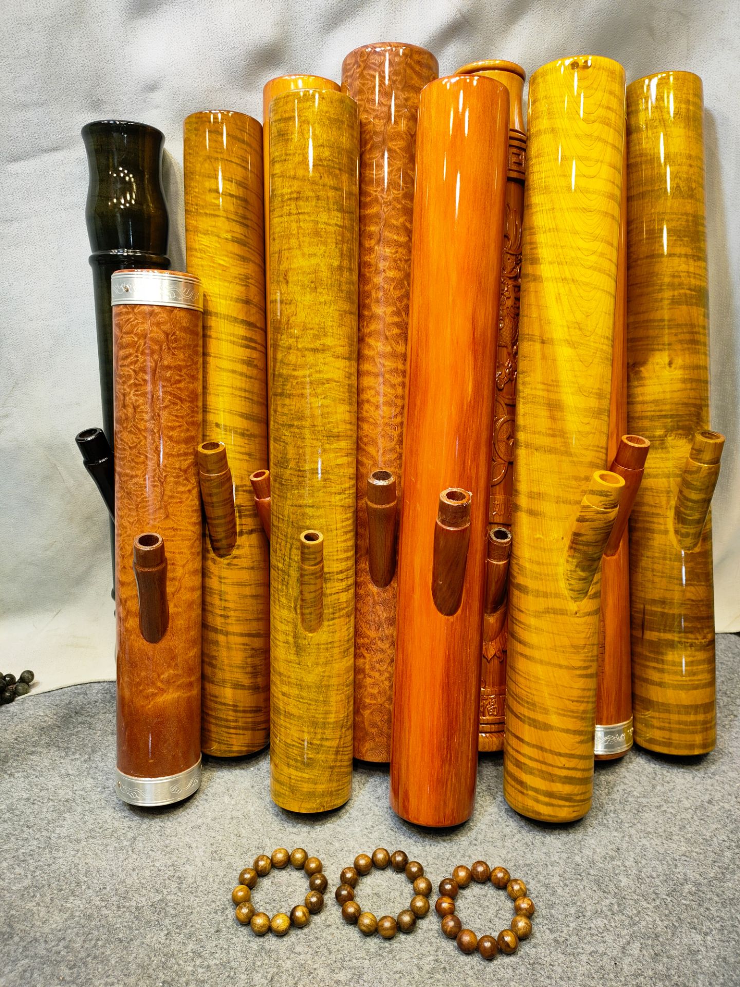 金丝楠木串、家居饰品摆件 手工艺非遗技艺  随机发