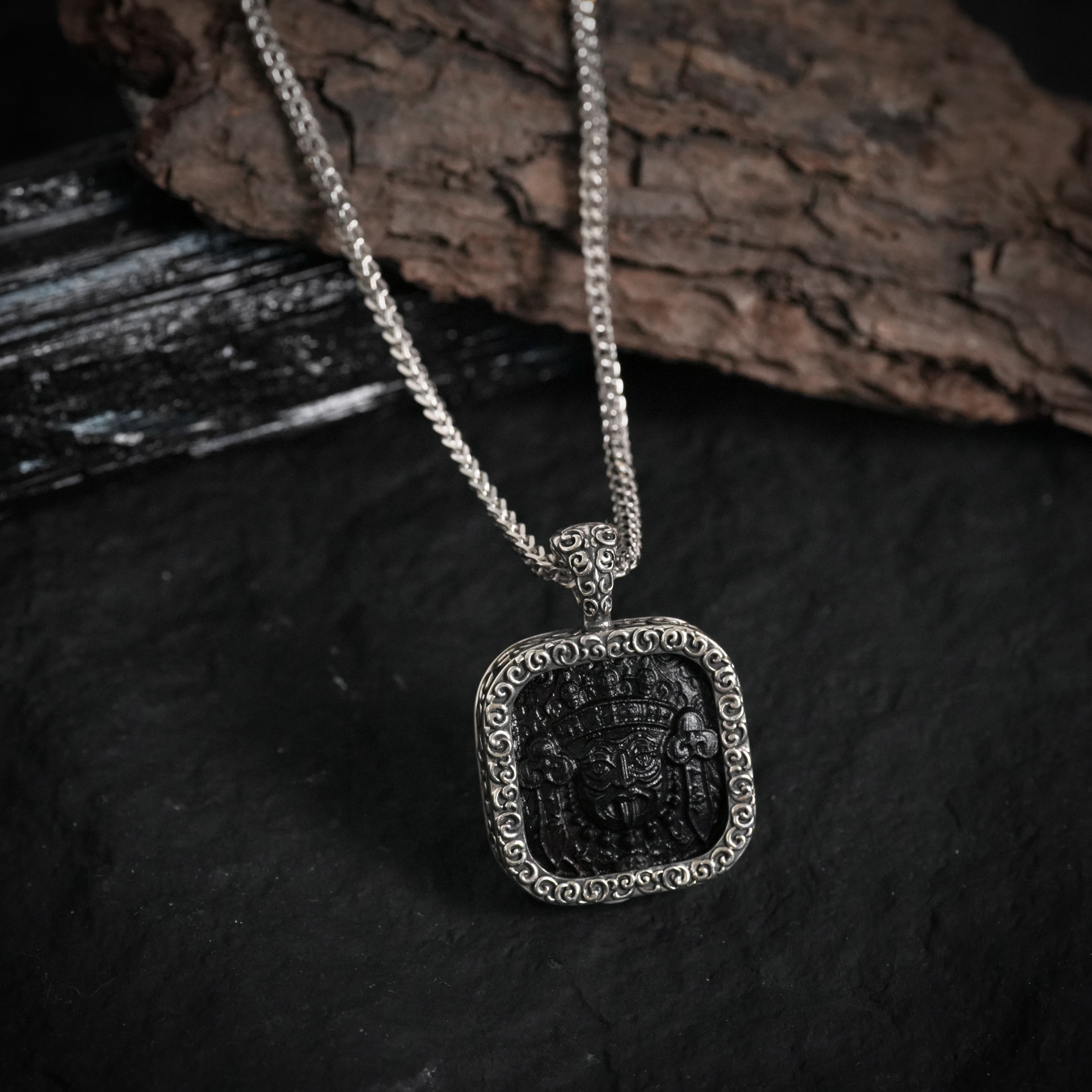 链子925银 【新大愿牌】手工雕刻扎基拉母 富足 事业各方面up陆叁人