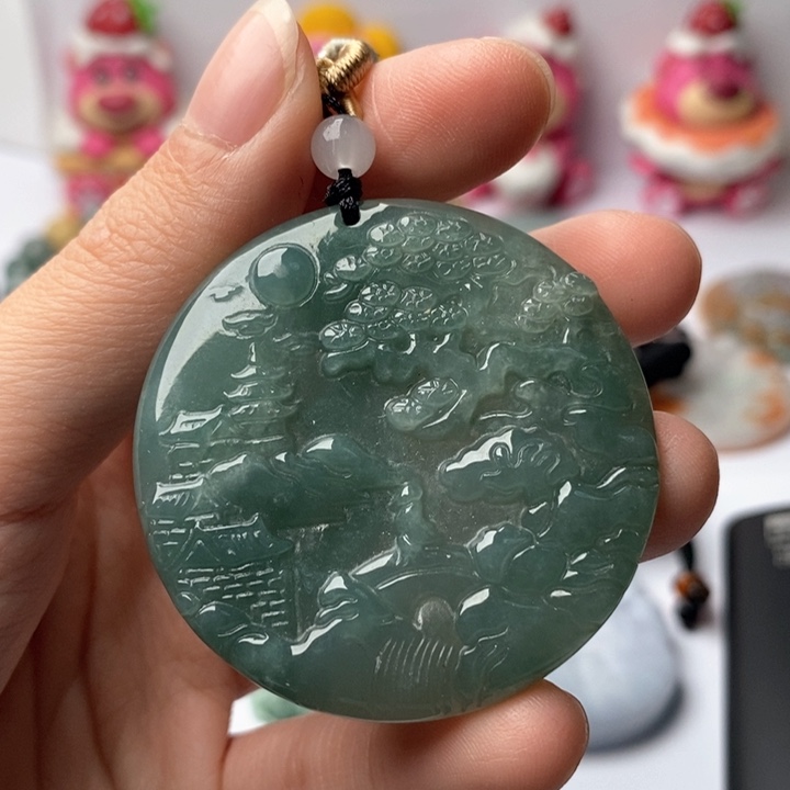 翡翠未镶嵌颈饰翡翠