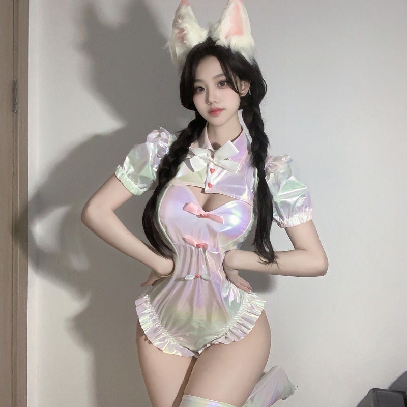 天酱同人泳衣 性感糖糖可爱露背