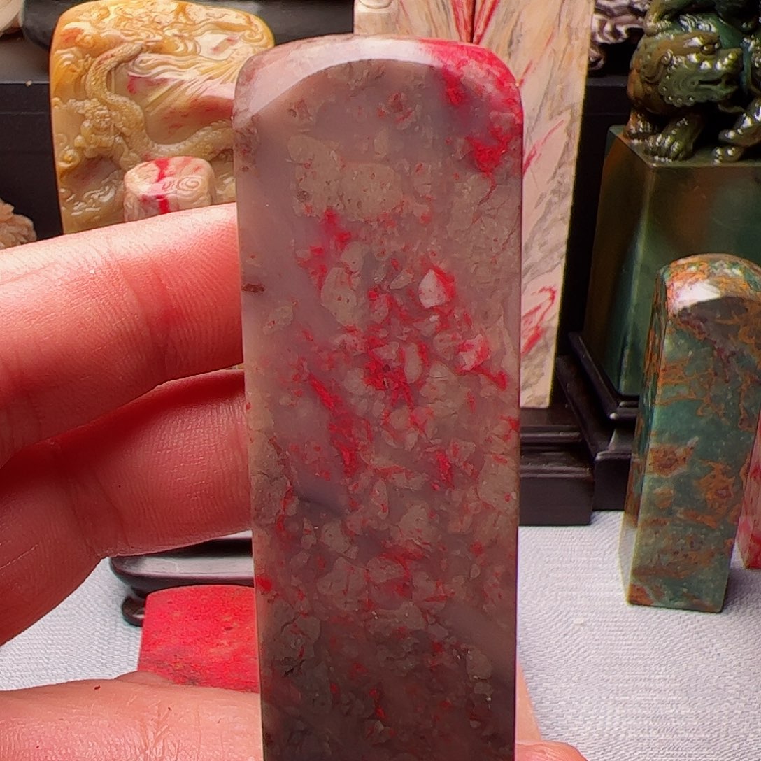 昌化石昌化鸡血石印章