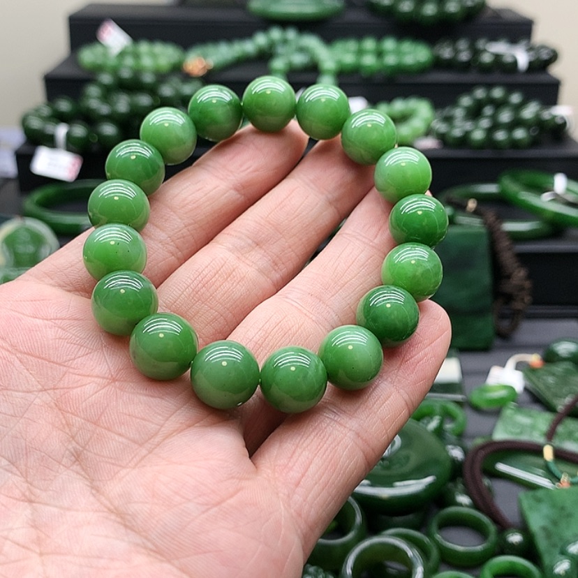 【闪购商品】和田玉（碧玉）手链未镶嵌Y*欣