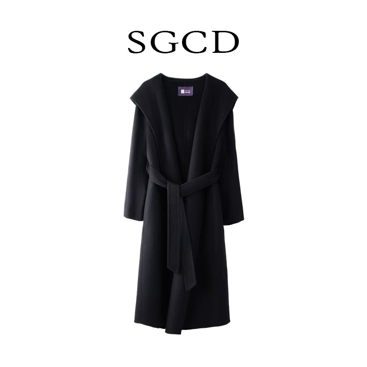 SGCD.1342【曼城幂也】新款双面玫瑰天然植物高支羊毛大衣气质留香