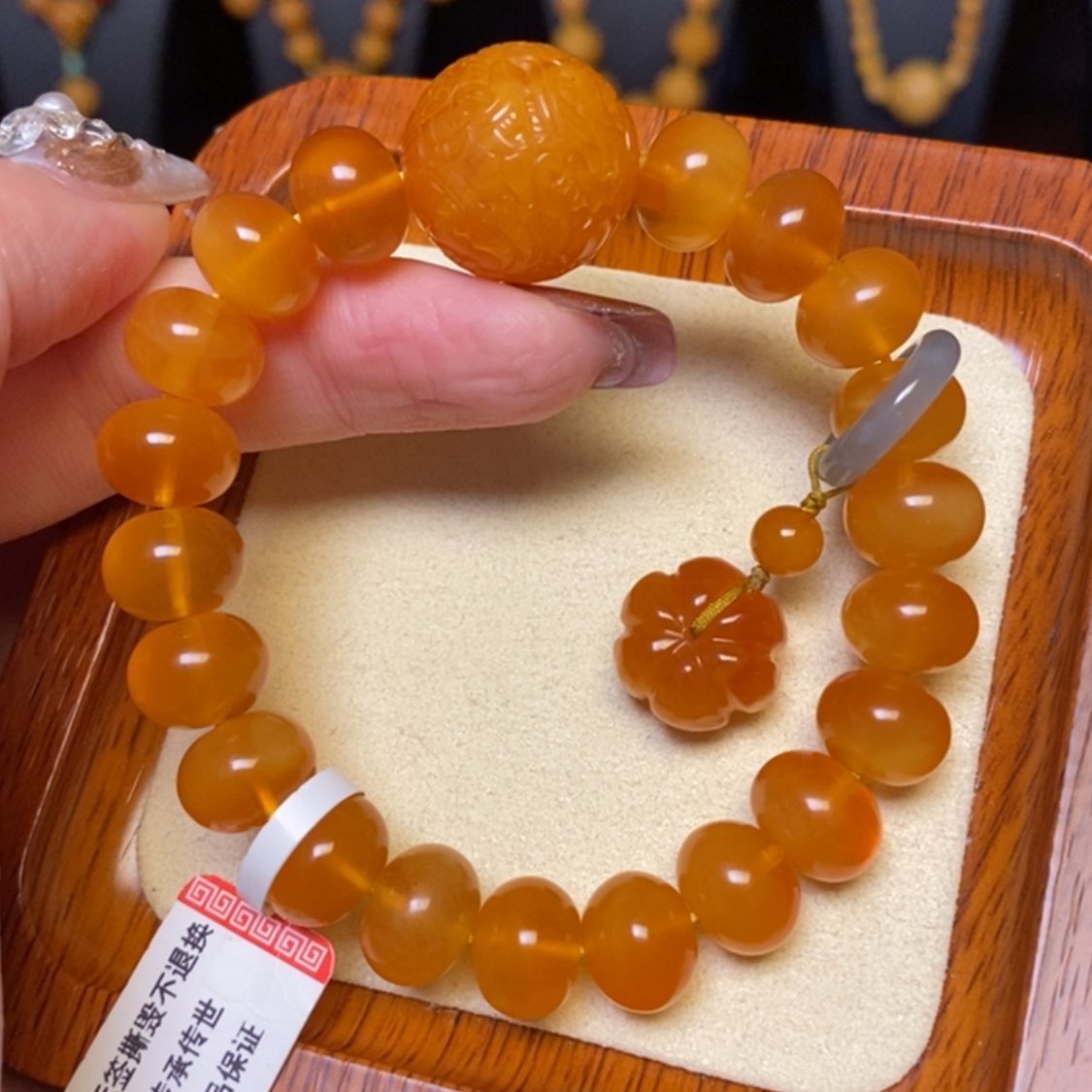 【闪购商品】蜜蜡手链未镶嵌手串