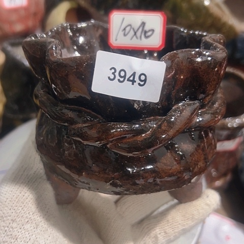 粗陶花盆手工花盆制作