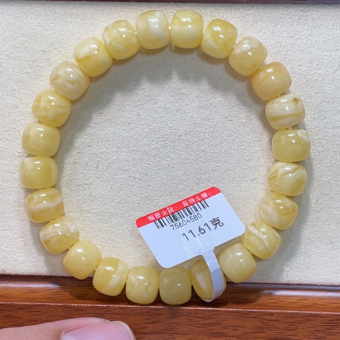 琥珀手链未镶嵌蜜蜡