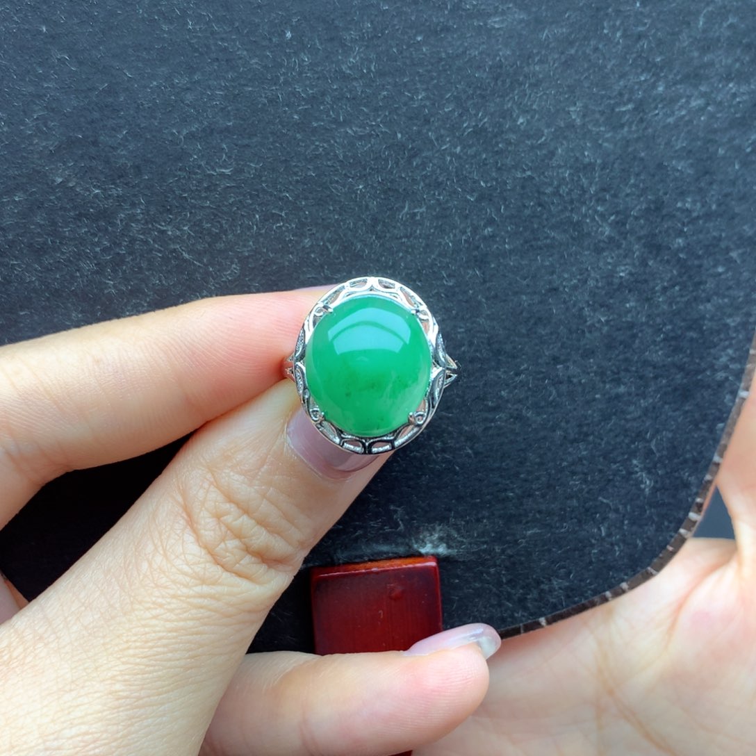 石英质玉戒指银S925镶嵌华****馆