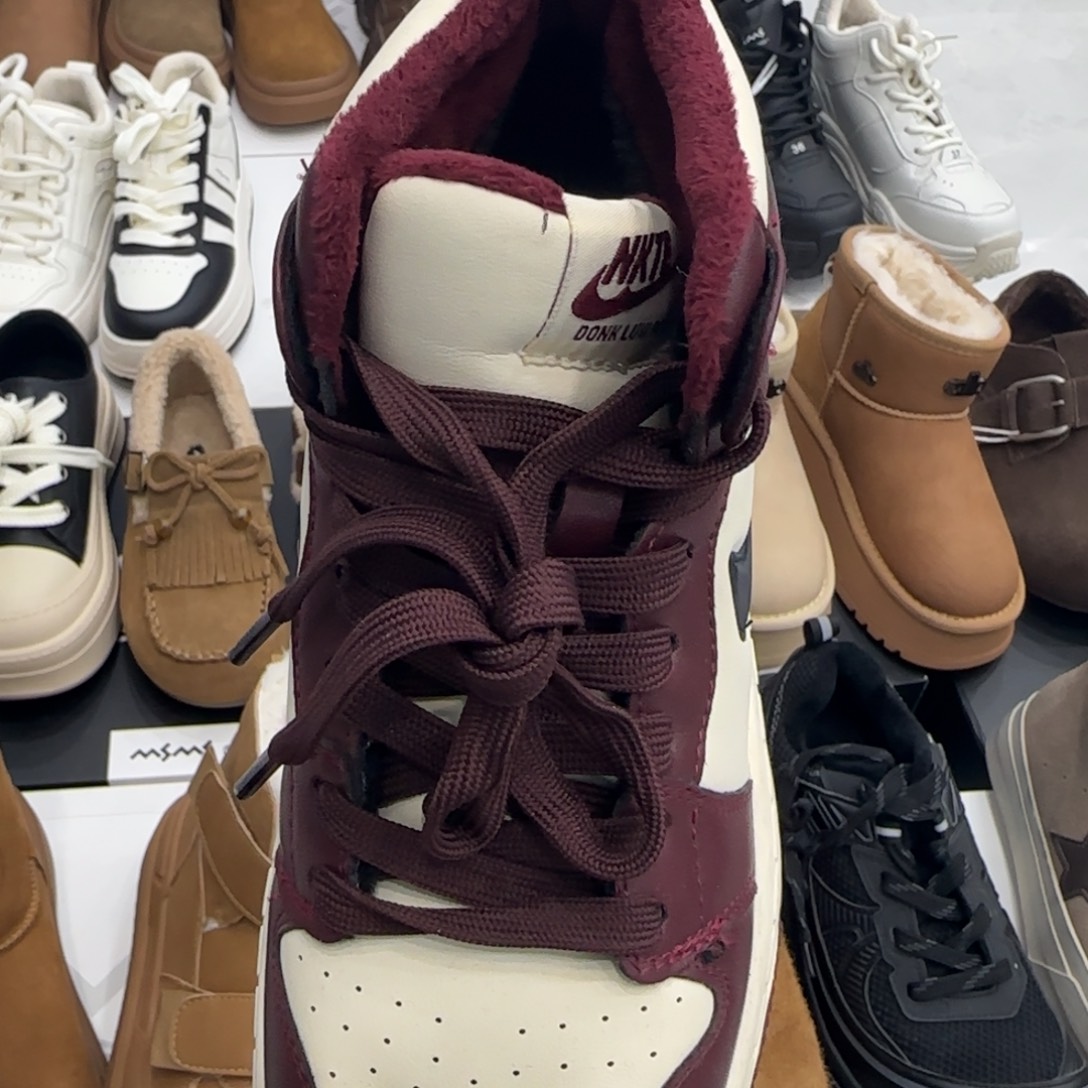 牛皮（革）玛莎玛索二棉三六码红色板鞋