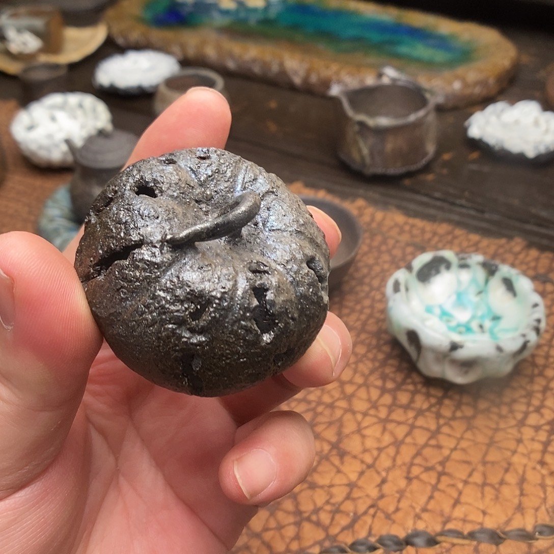 大***雁手工制作柴烧茶具