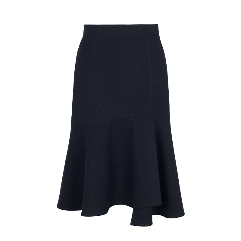 【直播专属】商场同款新品不对称鱼尾设计半身裙N1611A34537