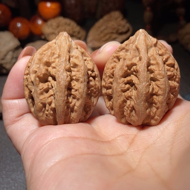 把件文玩核桃东北楸子小雪210