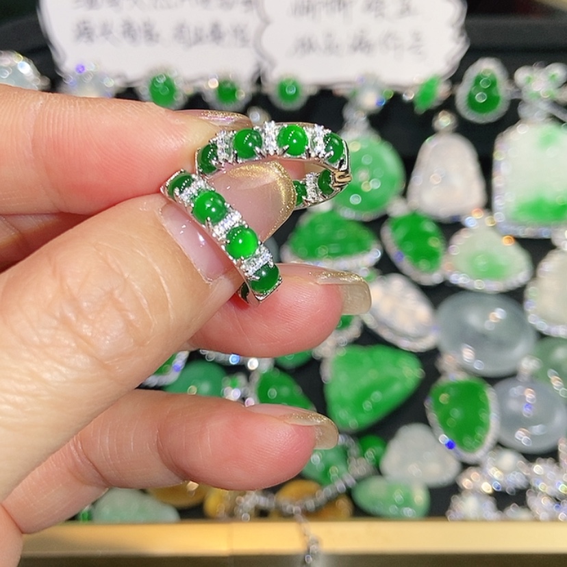 【闪购商品】未镶嵌翡翠耳饰天然翡翠