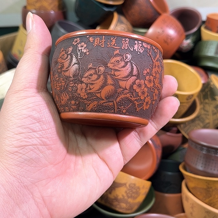 茶杯紫砂全手工紫砂主人杯