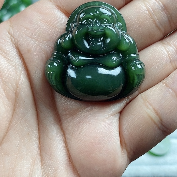 和田玉（碧玉）未镶嵌项链34.4