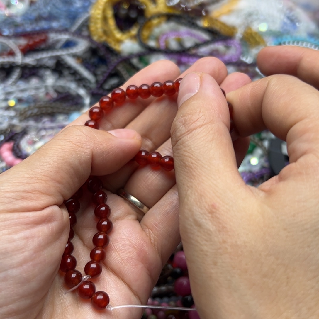 未镶嵌手链水晶红玛瑙6