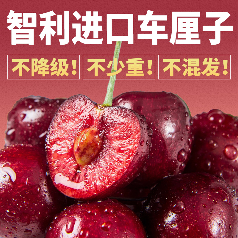 券特大车厘子【5斤原箱】智利进口新鲜甜樱桃海运4J-XL 内附果径卡