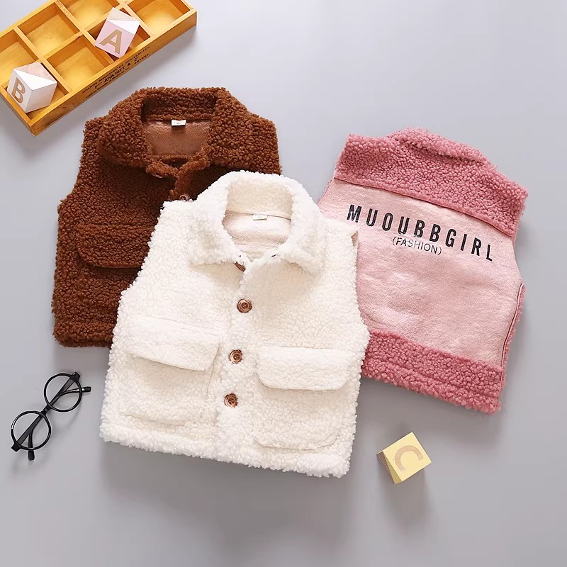 清男童秋冬季加厚儿童马甲宝宝加绒上衣女童小童装婴儿坎肩