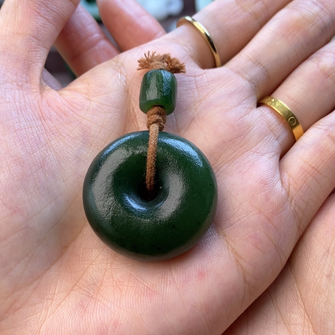 和田玉（碧玉）颈饰未镶嵌