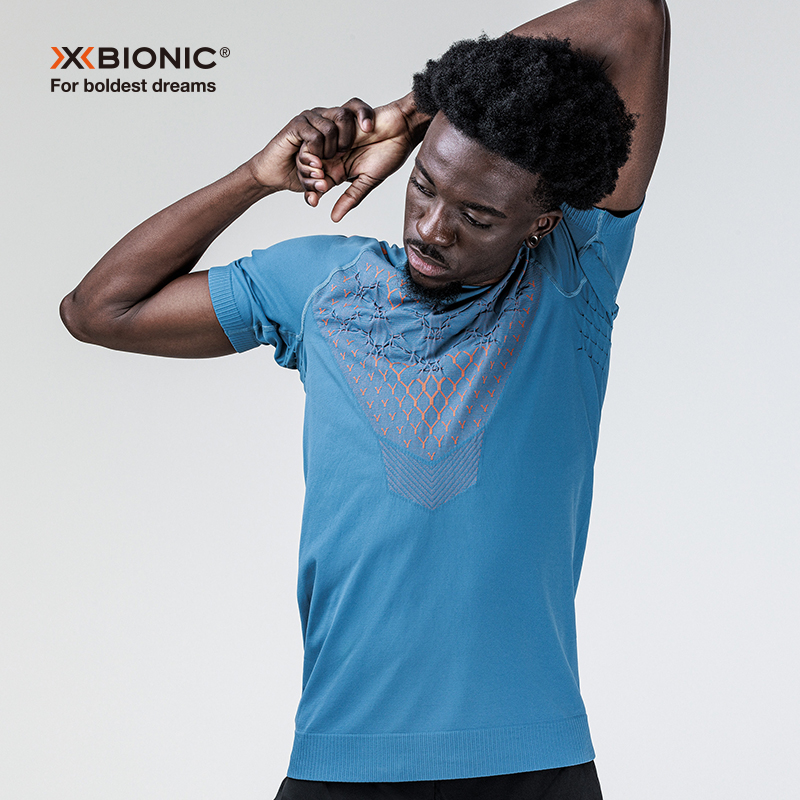 XBIONIC倍能舒跑男士圆领短袖上衣 运动舒爽越野训练透气夏季男款