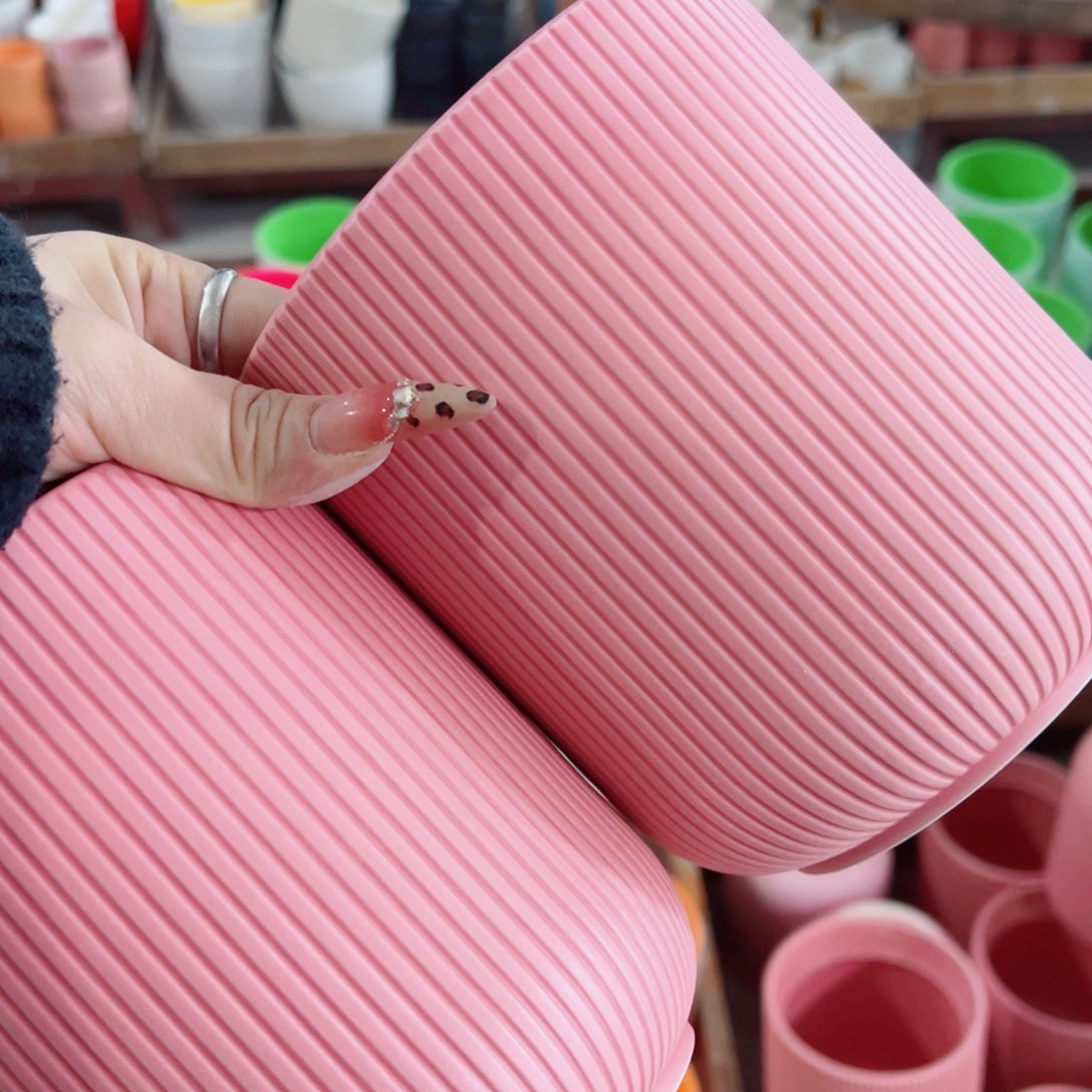 有孔，陶瓷花盆满10米包邮发货