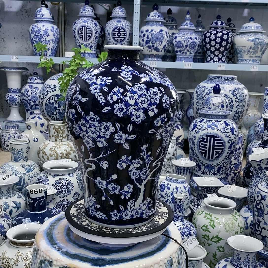 【闪购商品】摆件冰梅美人瓶瓷器摆件…………………………