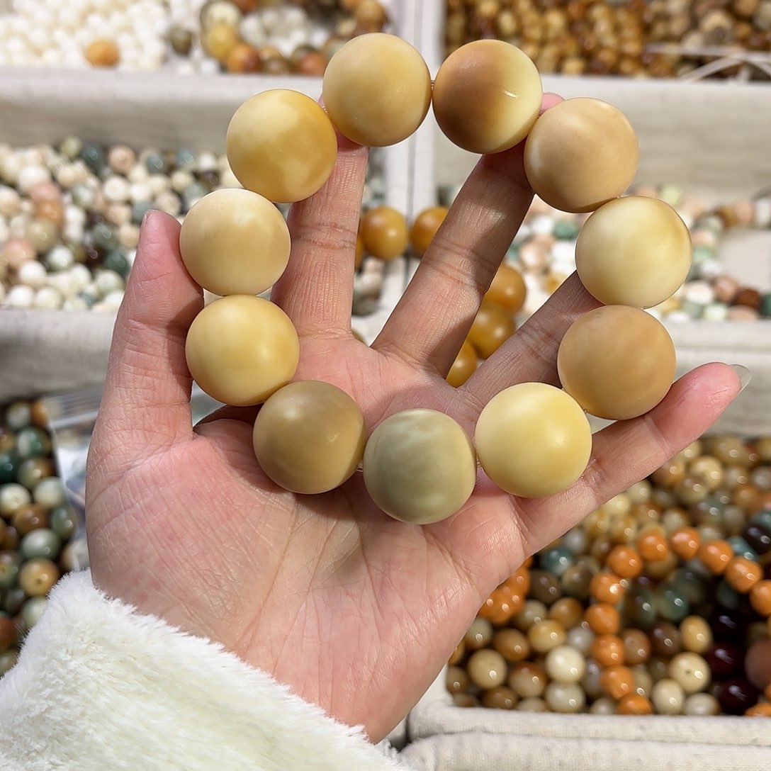菩提根/象牙果手串I*卡24哑光11颗