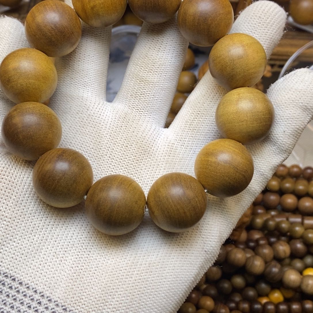 檀香木手串/手链冲**峰老山檀2.0黑肉横纹奶香手串