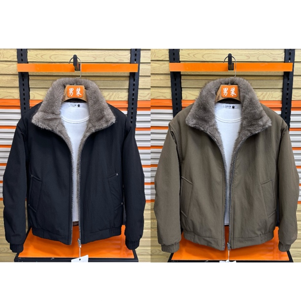 冬季2588男士加绒加厚保暖翻领棉服外套休闲潮款