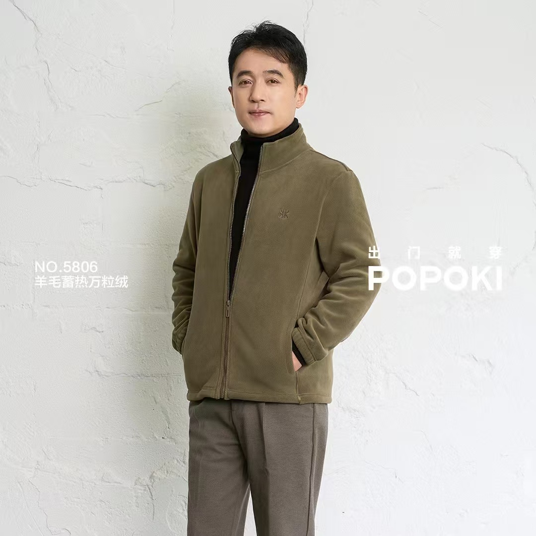 万粒绒保暖男款外套5806