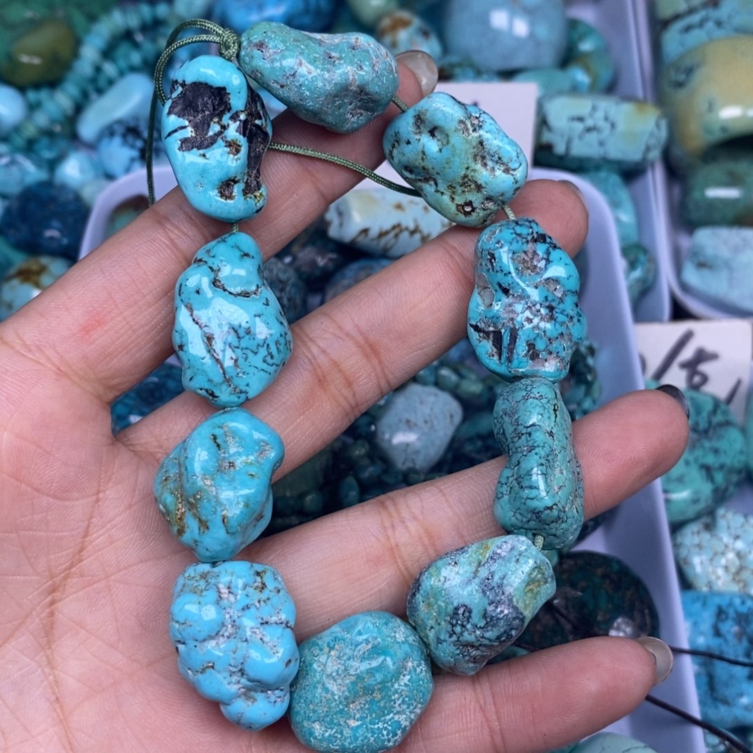 田***车绿松石未镶嵌挂件