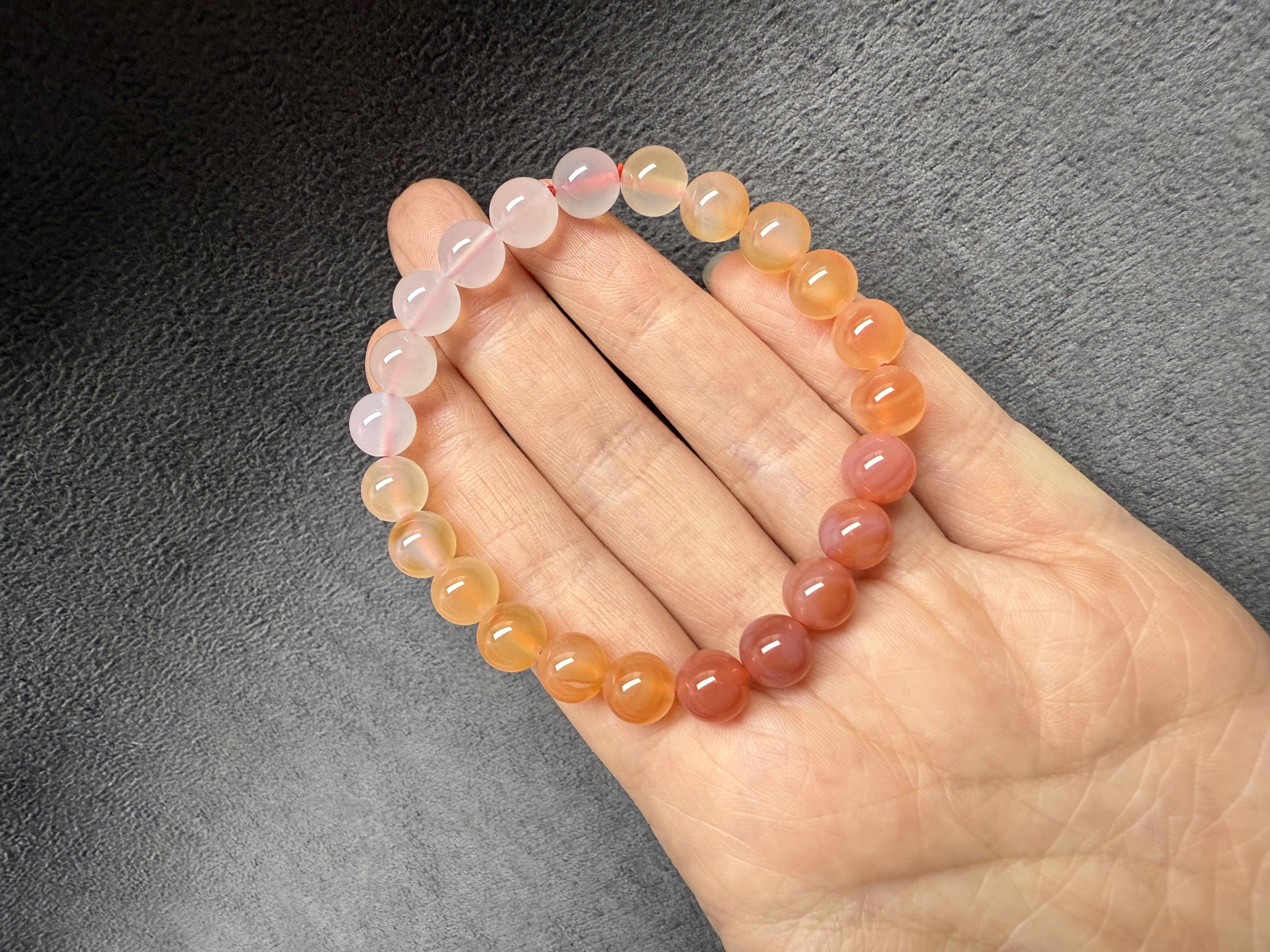 盐源玛瑙渐变手链女款时尚