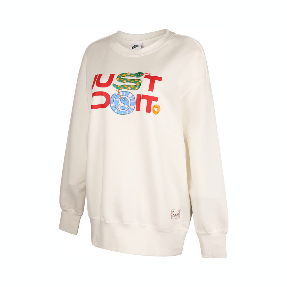 NIKE耐克女子AS W NSW OS CREW针织无帽卫衣HV8462-133
