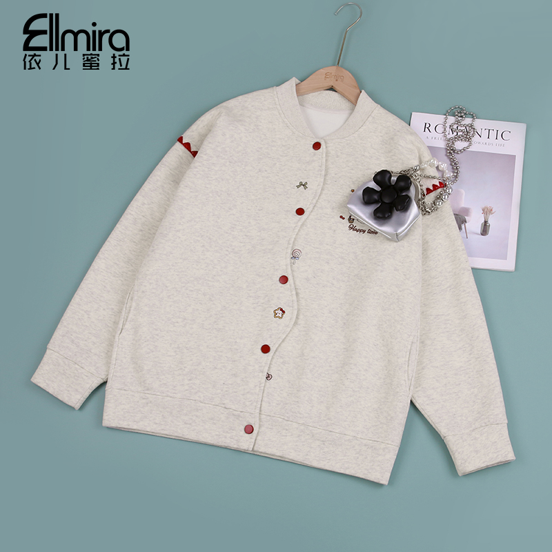 【燕宁】9485女童棒球服秋季外套儿童上衣学院风夹克时尚大童休闲潮