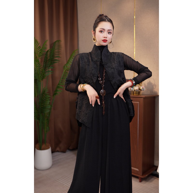 208/新款新中式四季可穿小马甲 J