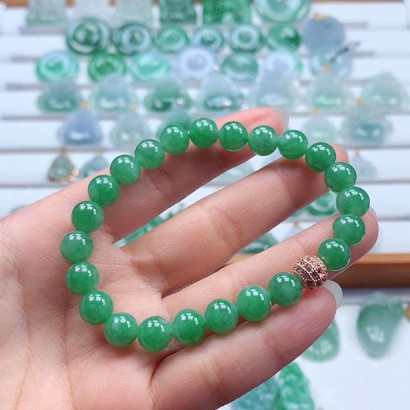 【闪购商品】翡翠手链未镶嵌缅甸天然翡翠