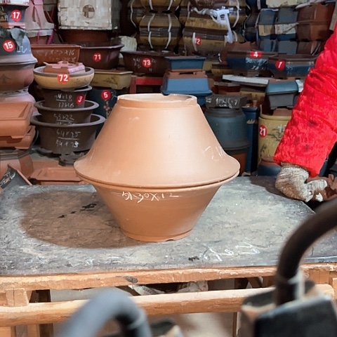 紫砂花盆斗碗盆两只