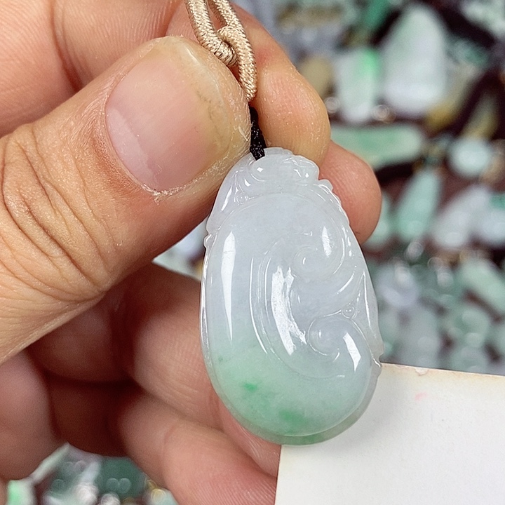 翡翠未镶嵌颈饰天然翡翠玉A货配证书