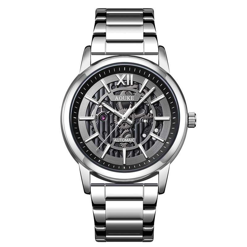 黑武士系列时尚百搭全自动男士腕表kk067