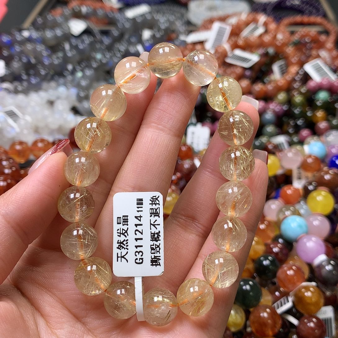 水晶手链未镶嵌，