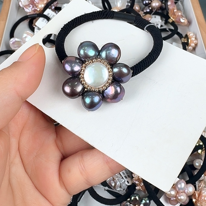 淡水珍珠发饰未镶嵌