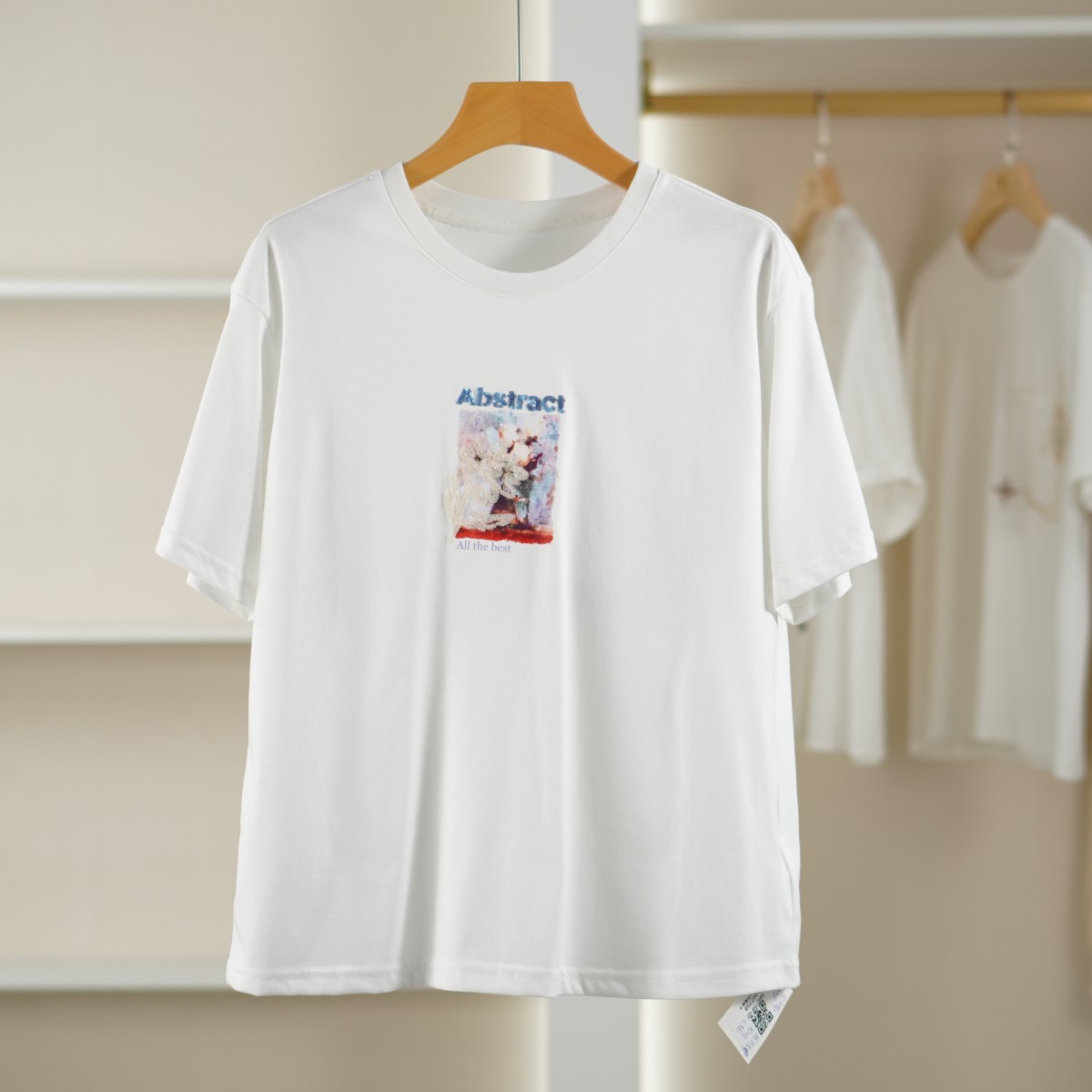 麦迪尚品【香Y】5042758 夏季简约休闲圆领短袖T恤衫上衣品牌女装