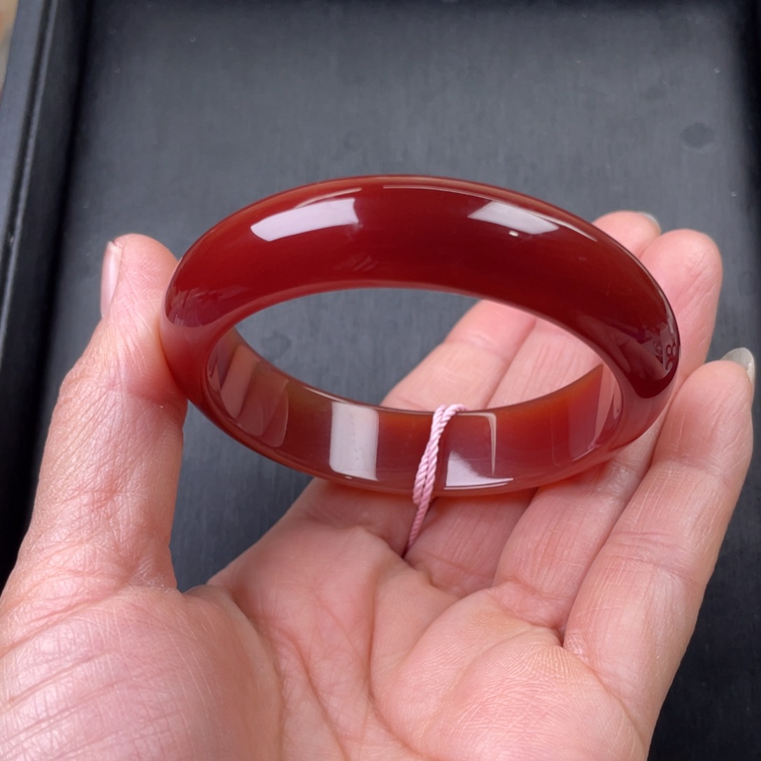 玛瑙/玉髓手镯未镶嵌53.8圈口