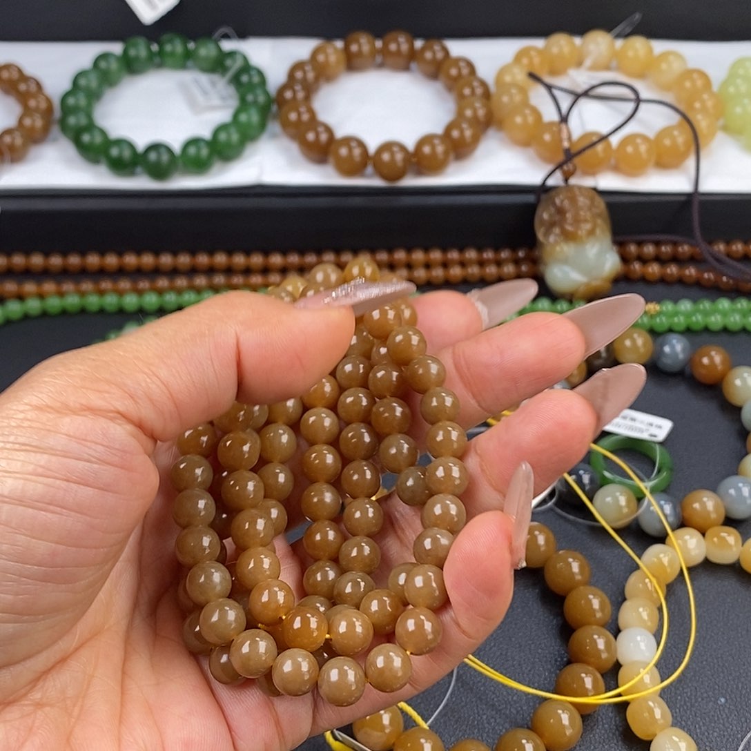 和田玉手串未镶嵌