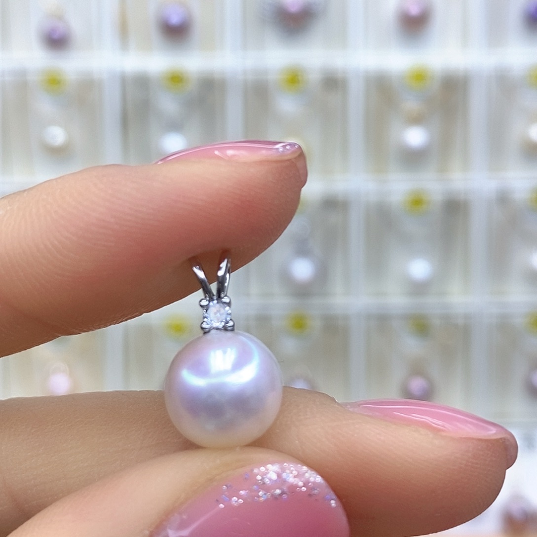 淡水珍珠未镶嵌吊坠(赠链)