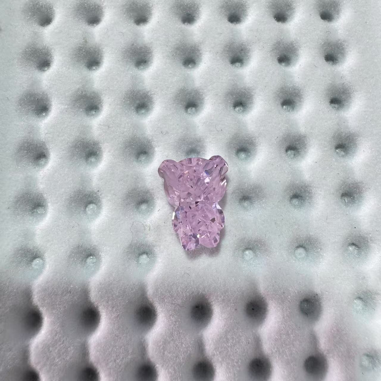 冰花切9*11BAO力熊浅浅粉一颗