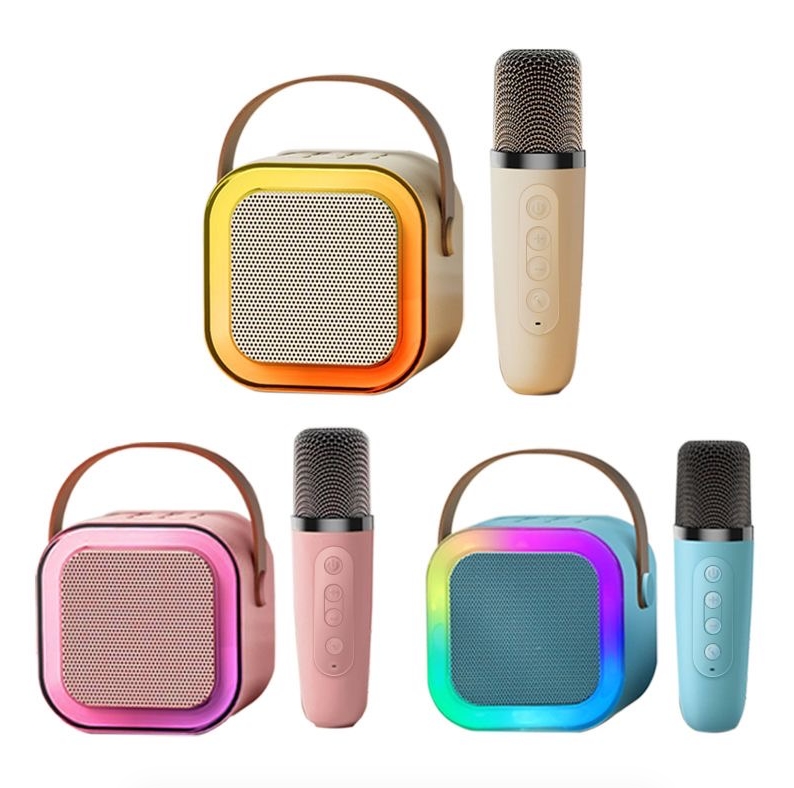 「颜色随机」无线话筒音响单唛克风K歌音箱无线蓝牙唱歌便携式一体