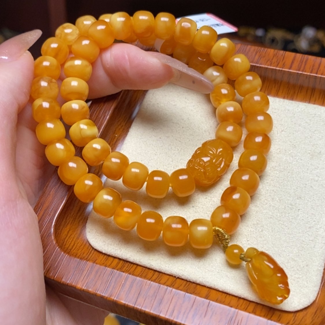 【闪购商品】蜜蜡手链未镶嵌手串