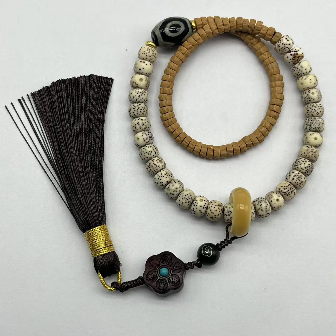 A1 百香籽药片珠3*5拼星月款多圈手持 458 （配A1礼盒）